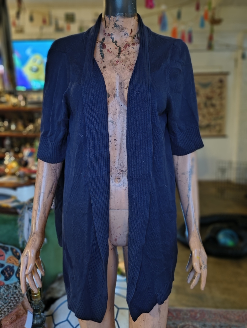 croft & barrow Navy Knit Cardigan